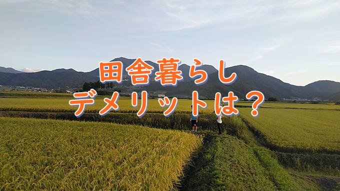 田舎暮らし 地方移住 のデメリット 長野に移住して感じたデメリット そだてるブログ